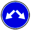 предписывающий знак объезд препятствия справа или слева